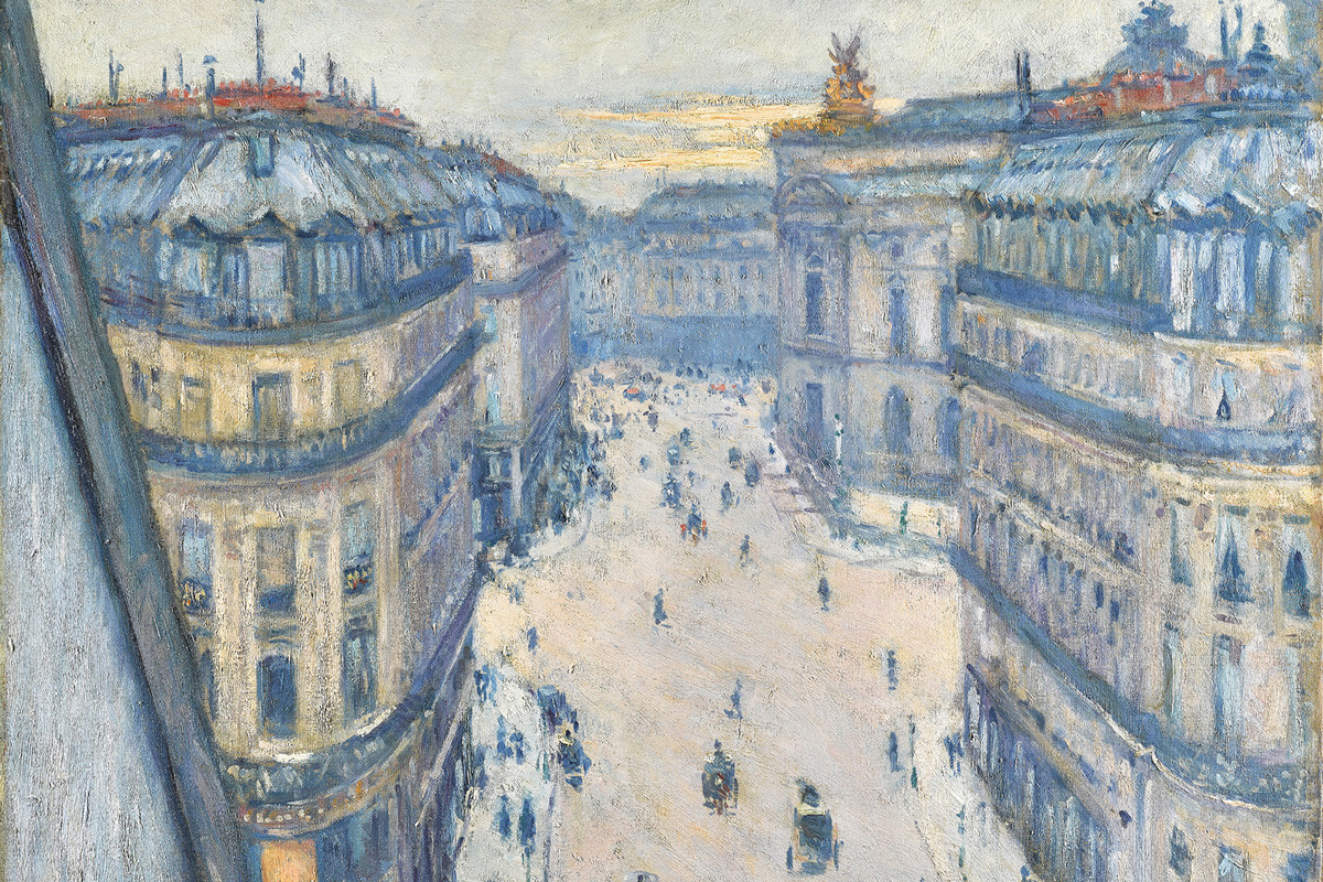 Gustave Caillebotte, Rue Hale´vy, Blick aus der sechsten Etage, 1878, Sammlung Hasso Plattner