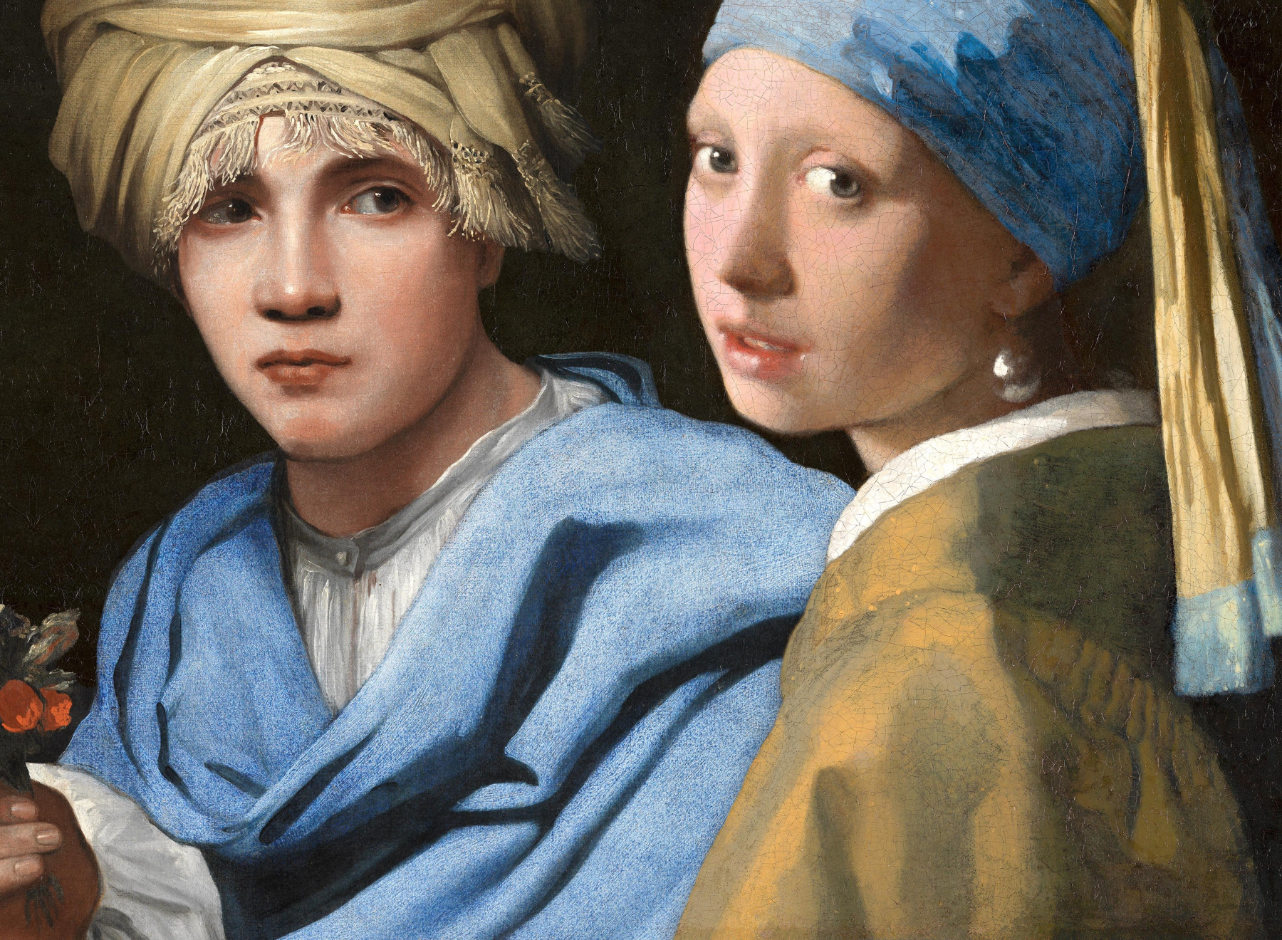 Niederlande, Den Haag, Teaser, Jongen met een tulband van Michael Sweerts en Meisje met de Parel van Johannes Vermeer (C) Mauritshuis