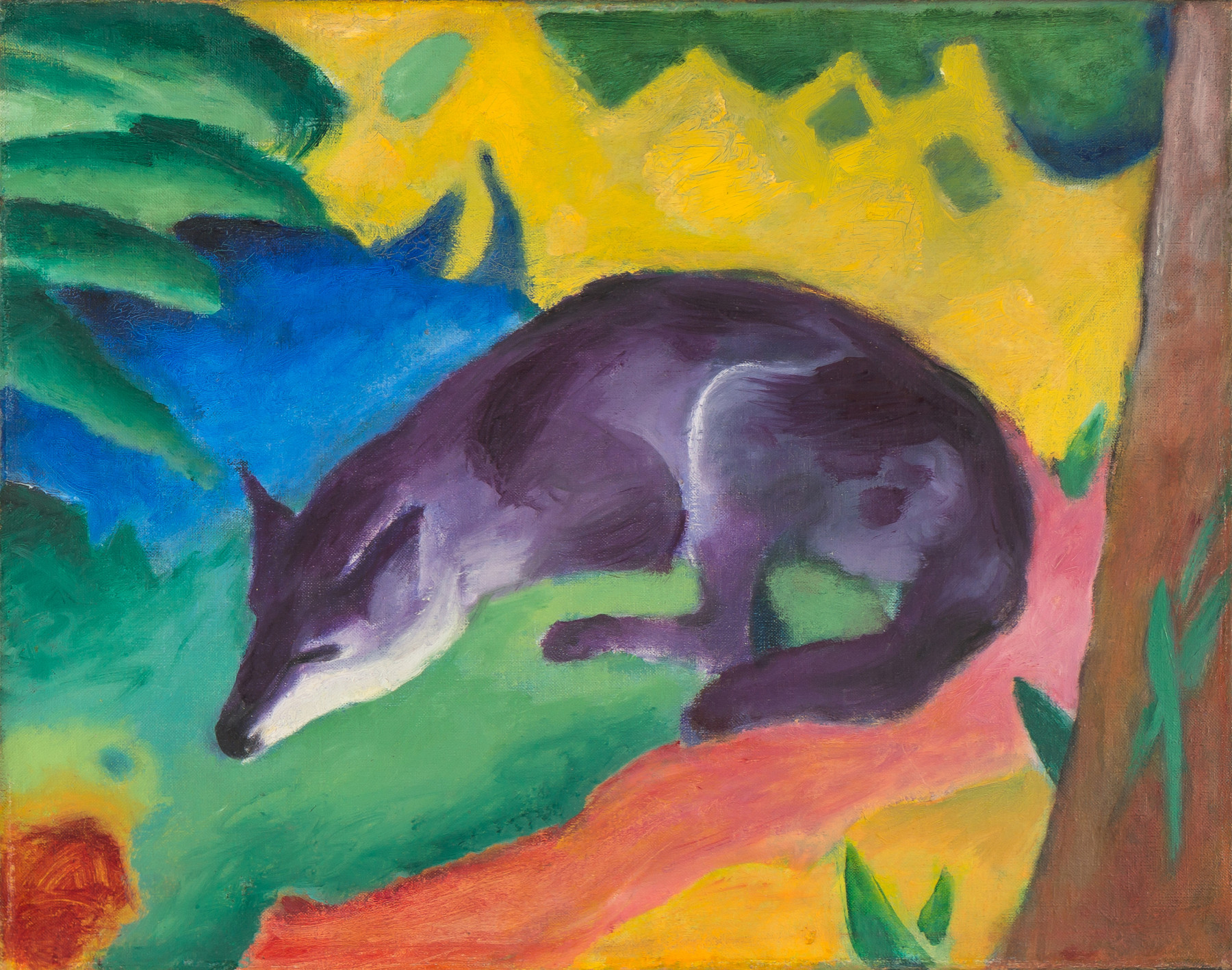 Franz-Marc-Fuchs-Blauschwarzer-Fuchs-1911-Oel-auf-Leinwand-Von-der-Heydt-Museum-Wuppertal-Foto-Medienzentrum-Wuppertal