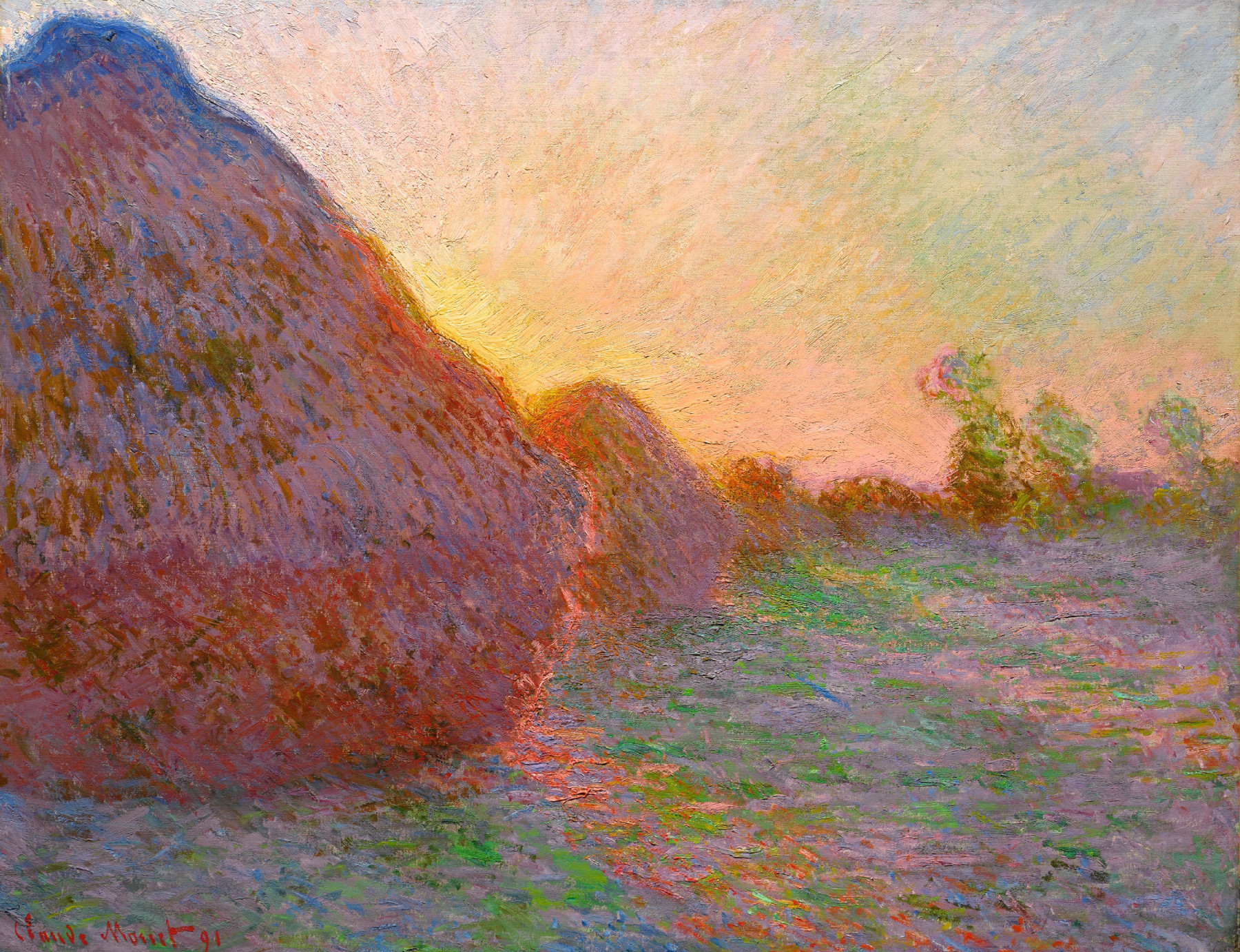 Claude Monet,Getreideschober, 1890, Sammlung Hasso Plattner