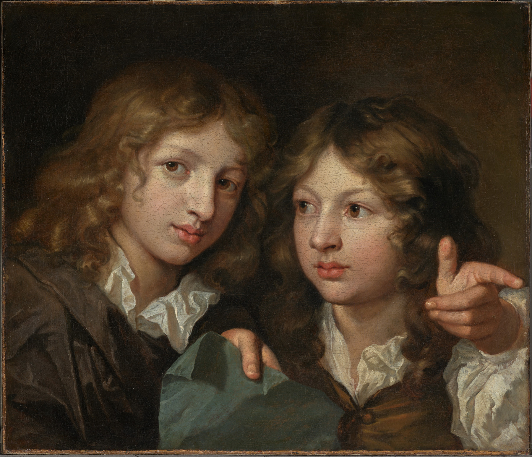 Caspar Netscher, Ein Portrait von zwei Jungen, ca. 1680 - 1683, © Sammlung Bob Haboldt, Amsterdam