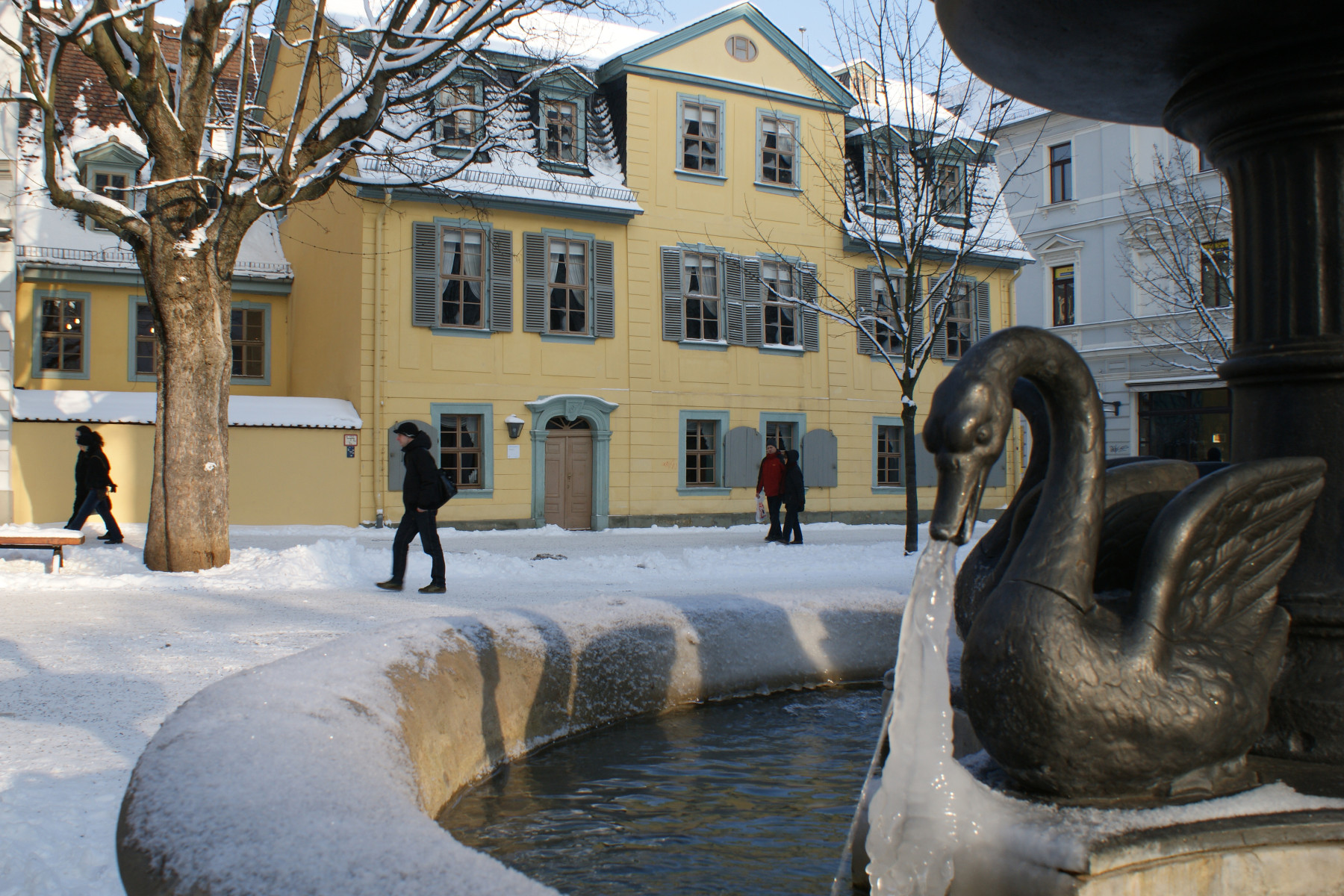 Schillerhaus im Schnee, Foto: weimar GmbH