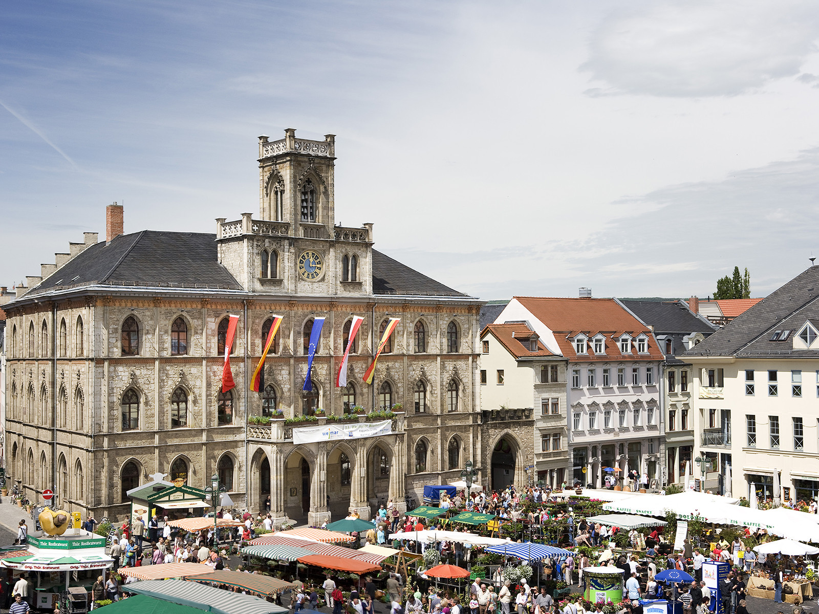 Marktplatz mit Rathaus, Foto: Guido Werner, weimar GmbH