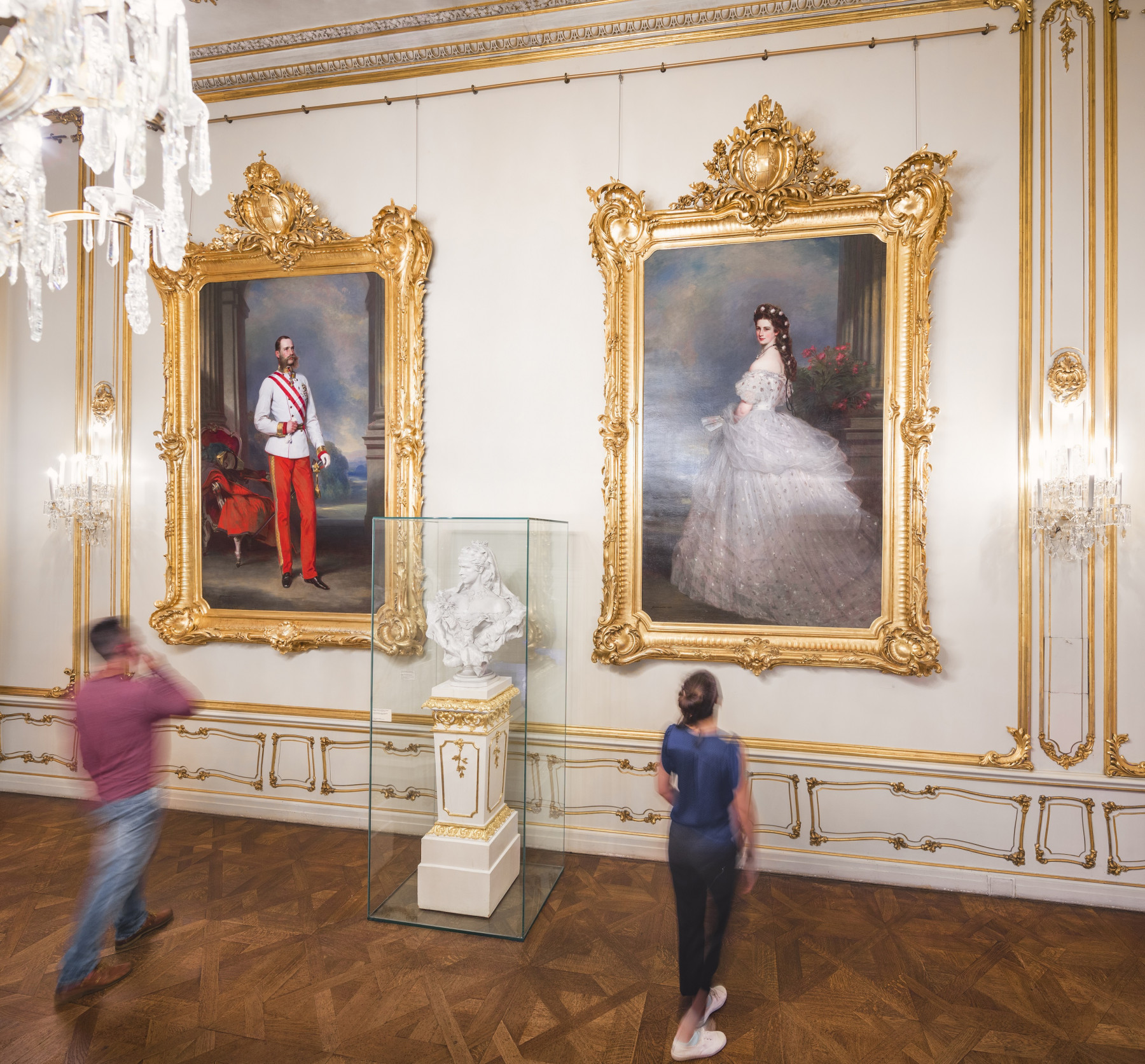 Sisi Museum Kaiser Franz Joseph und Kaiserin Elisabeth Gemaelde von F.X. Winterhalter 1895 (c) Schloss Schönbrunn Kultur- und Betriebsges.m.b.H. Severin Wurnig
