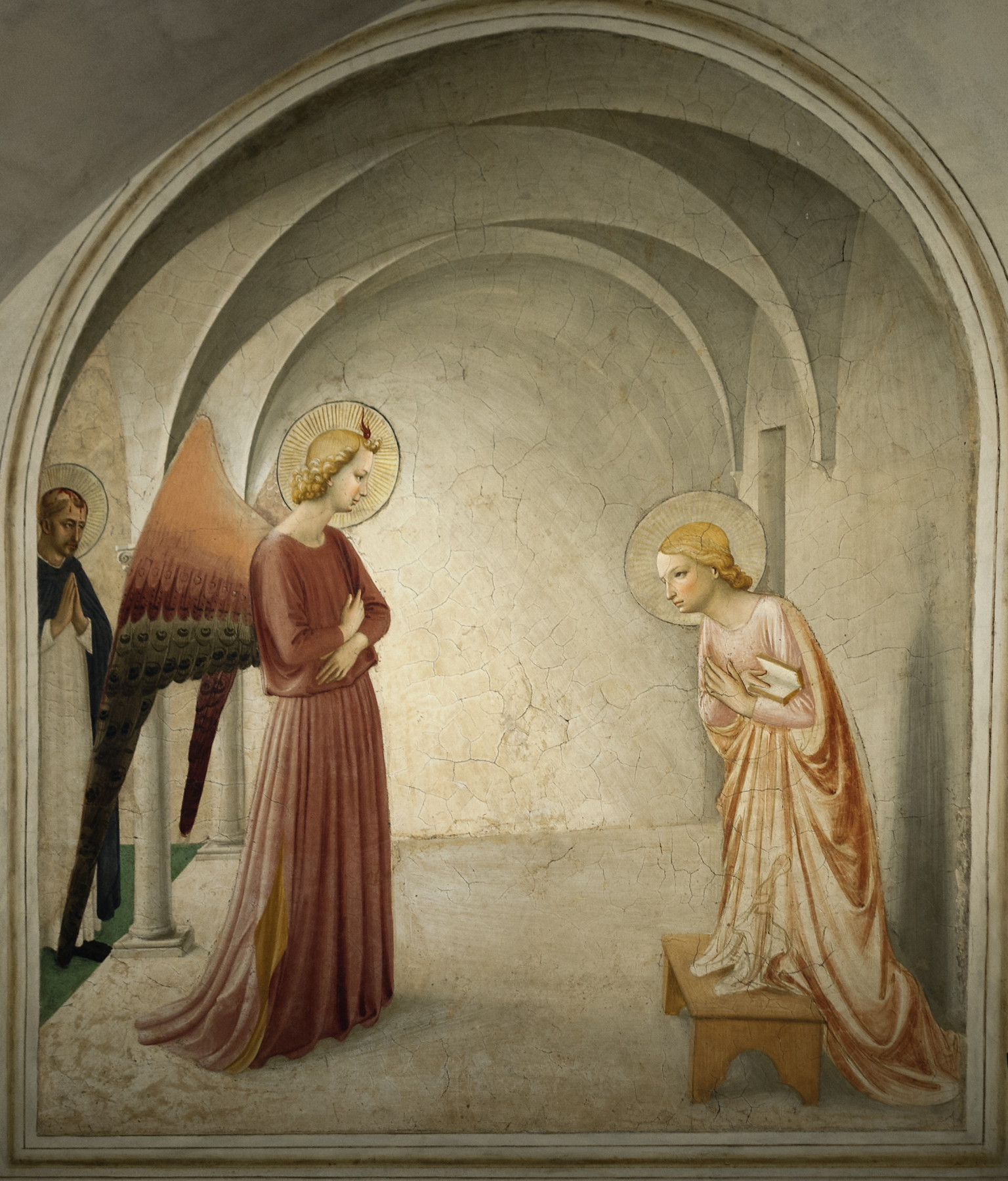 Die Verkündigung Mariä Fra Angelico Fresko (C) iStock, Tramont, ana