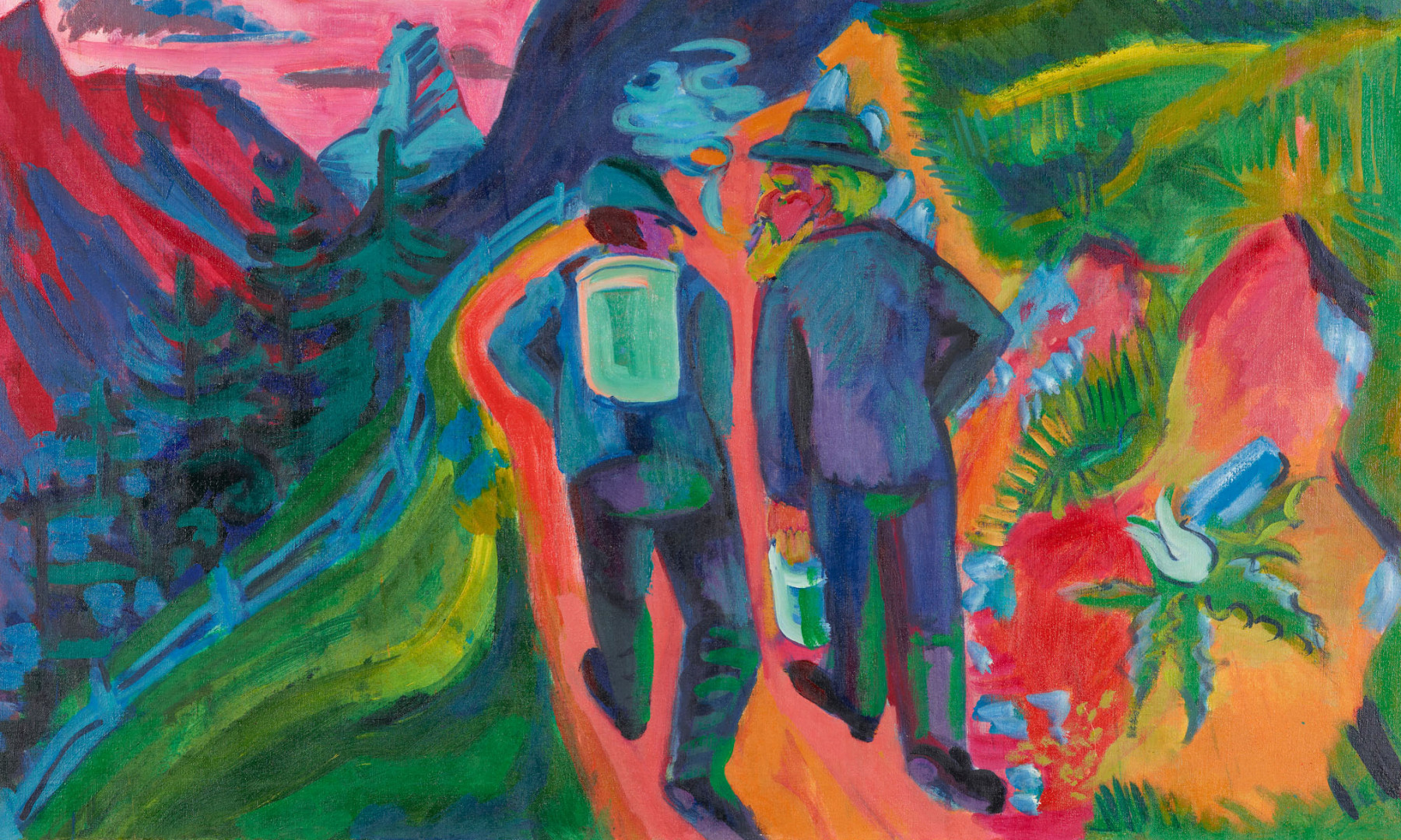 E. L. Kirchner, Alpweg nach dem Gewitter, 1923/24 Foto: LWL / Sabine Ahlbrand-Dornseif