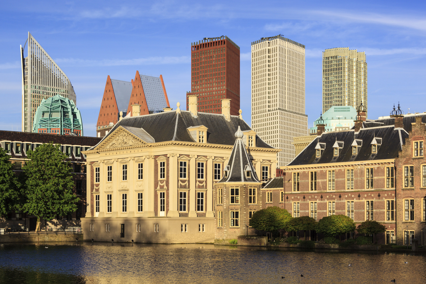 Niederlande, Den Haag, Skyline von Den Haag mit Mauritshuis (C) The Hague & Partners, Arjan de Jager
