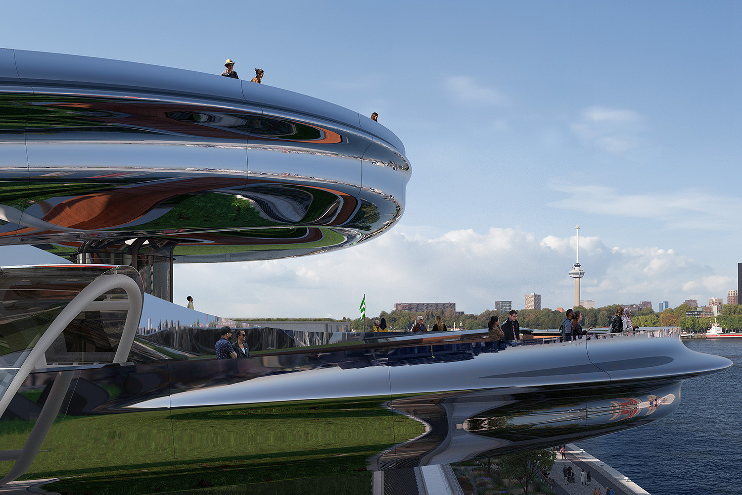 The Tornado at FENIX. Artist impression. Designed by MAD Architects. Image Proloog.tv